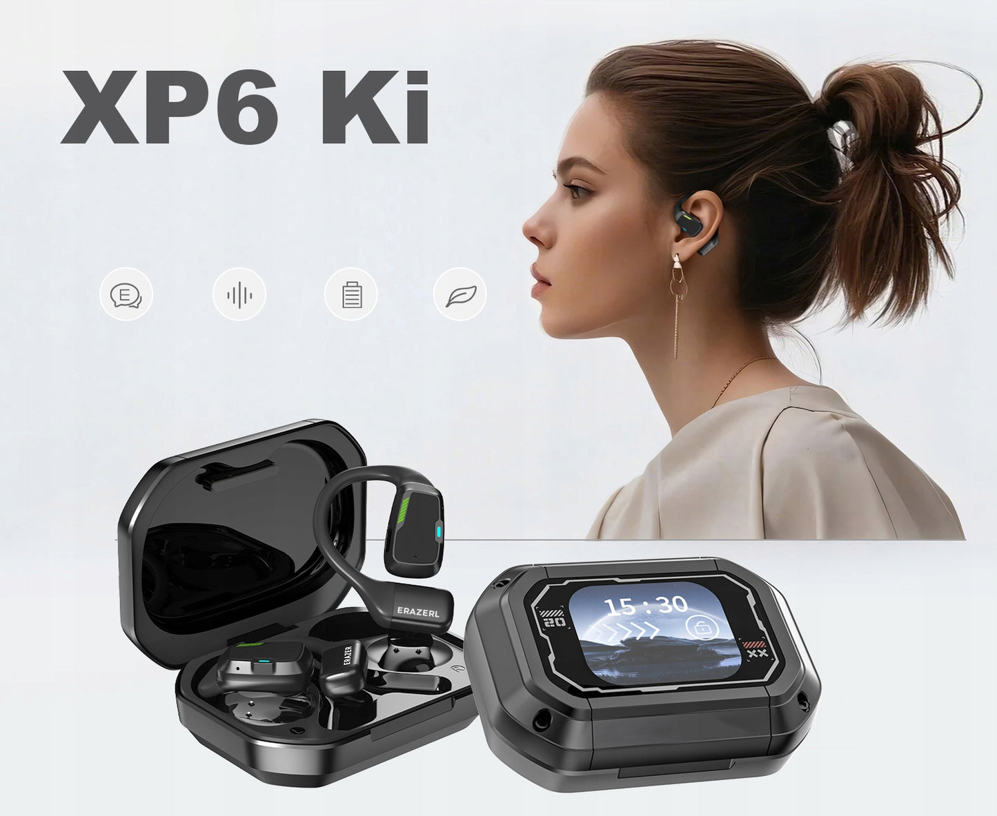 Słuchawki bezprzewodowe AI Tłumacz